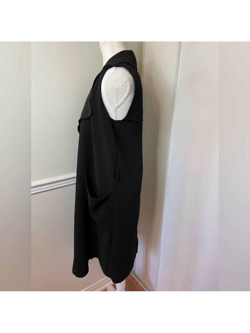 🐈Costes Long Duster Vest with Pockets M - Picture 4 of 11